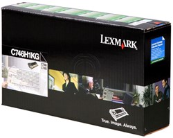 Lexmark C746H1KG return program toner zwart 12.000 afdrukken