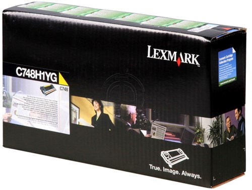 Lexmark C748H1YG return program toner geel 10.000 afdrukken