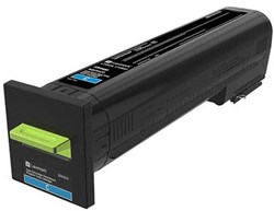 82K2XC0 LEXM CX825 TONER CYAN 22.000pages
