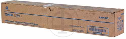 A33K050 KON BIZHUB 224E TON BK 28.800pages Toner black TN322