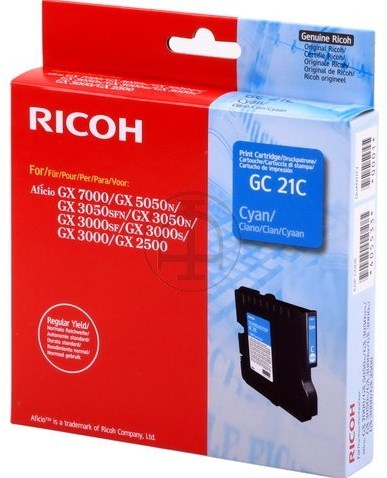 Ricoh inkjet Ricoh 405533|GC-21 C Inktcartridge cyaan, 1.000 pagina's voor Ricoh Aficio GX 2500/3000/5...