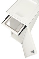 V-Part modulaire afvalbak met deur en zakhouder 55 l wit-2