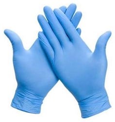 Handschoenen uit nitril  large  blauw  pak van 100 stuks