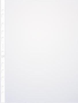 Oxford showtas A4 uit glasheldere PP 11-gaatsperforatie 90 micron pak van 100 stuks