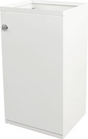 V-part modulaire afvalbak met deur en zakhouder 85 l, wit