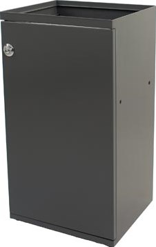 V-part modulaire afvalbak met deur en zakhouder 85 l, grijs