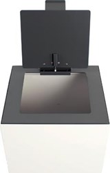 V-Part top met klep voor modulaire afvalbak 85 l en 90 l, donkergrijs