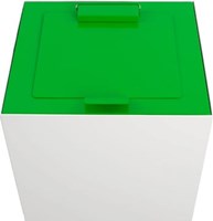 V-Part top met klep voor modulaire afvalbak 85 l en 90 l, groen-3