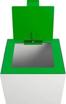 V-Part top met klep voor modulaire afvalbak 85 l en 90 l, groen