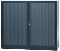 Bisley roldeurkast antracietkleurig 103 x 120 x 43 cm h x b x d