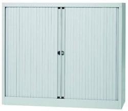 Bisley roldeurkast lichtgrijs 103 x 120 x 43 cm h x b x d