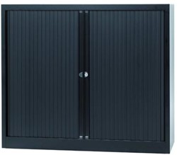 Bisley roldeurkast zwart 103 x 120 x 43 cm h x b x d