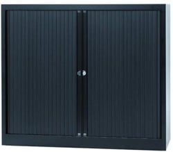 Bisley roldeurkast zwart 103 x 120 x 43 cm h x b x d