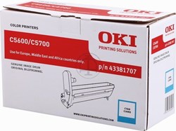 OKI DRUM 43381707 C5600 / C5700 cyaan 20,000 pag.