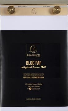 Exacompta schrijfblok FAF N°4 blanco 21 x 13,5 cm-2