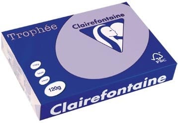 Clairefontaine Trophée Pastel, gekleurd papier, A4, 120 g, 250 vel, lila