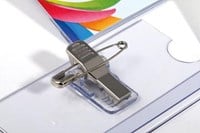 Badge Opus 2 met clip en speld 75x40mm-1