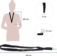 Badgekoord Opus 2 zwart-2