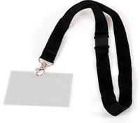 Badge pashouder Opus 2 met koord 90x60mm