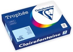 Gekleurd papier  A4  120 g  250 vel  blauw Clairefontaine Trophée Pastel