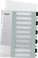 Leitz WOW printbare index, 10 tabs, zwart-wit