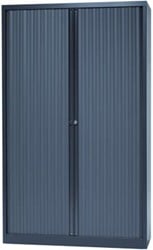 Bisley roldeurkast antracietkleurig 198 x 120 x 43 cm h x b x d