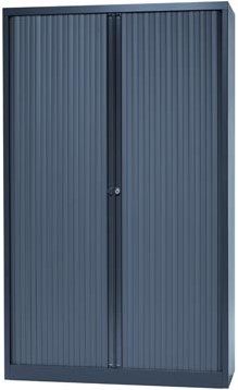 Bisley roldeurkast antracietkleurig 198 x 120 x 43 cm h x b x d