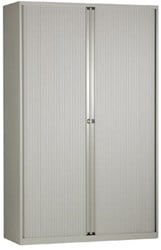 Bisley roldeurkast lichtgrijs 198 x 120 x 43 cm h x b x d