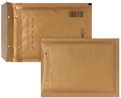Bong luchtkussenenveloppen 150 x 215 mm met stripsluiting bruin doos van 100 stuks