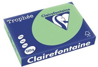 Clairefontaine gekleurd papier Trophée Pastel A4 120 g 250 vel natuurgroen