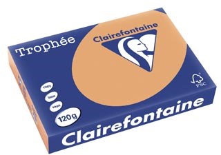 Gekleurd papier  A4  120 g  250 vel mokkabruin Clairefontaine Trophée Pastel