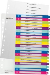 Leitz WOW printbare index, 20 tabs