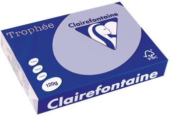 Clairefontaine gekleurd papier Trophée Pastel A4 120 g 250 vel lavendelblauw