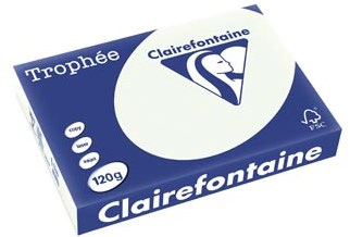 Gekleurd papier A4 120g 250 vel lichtgroen Clairefontaine Trophée Pastel