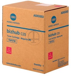 A0X5353 KON BIZHUB C25 TON MAG 4500pages/5%cov TNP27M magenta