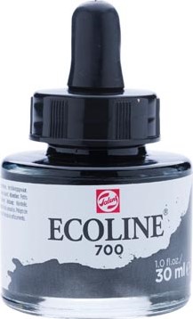 Talens Ecoline waterverf flacon van 30 ml zwart