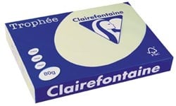 A3 papier gekleurd lichtgroen 80 gr 500 vel Clairefontaine Trophée Pastel