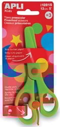Apli schaar kleuterschool groen 13cm