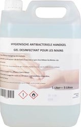 Desinfecterende handgel op basis van alcohol can 5 liter