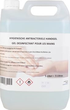Desinfecterende handgel op basis van alcohol can 5 liter