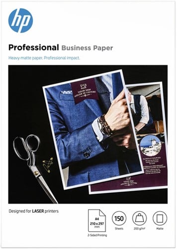 Fotopapier laser HP 7MV80A 200gr A4 mat wit 150vel-2