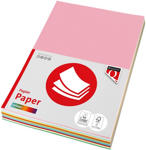 Kopieerpapier Fastprint A4 160gr 10kleuren x5vel
