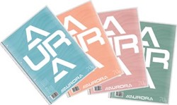 Aurora collegeblok A4 70 g/m² geruit 5 mm 80 vel