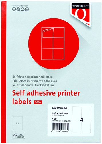 Etiketten Quantore 105x148mm 400stuks-2