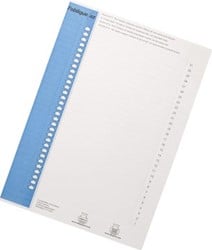Elba etiketten voor hangmappen voor kasten nr. 9, blauw