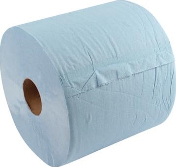 Tork Industrial Heavy Duty poetspapier rol 3-laags systeem W1/W2 blauw pak van 2 rollen