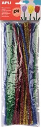 Chenilledraad glitter assortiment 50 stuks