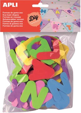 Apli schuimrubber letters assortiment 104 stuks
