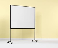 Smit Visual whiteboard emaille magnetisch verrijdbaar 120 x 150 cm-2