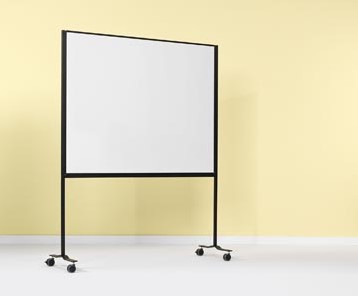 Smit Visual whiteboard gelakt staal magnetisch verrijdbaar 120 x 150 cm-2